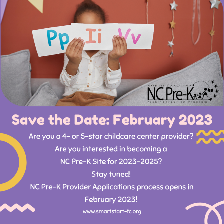 NC Pre-K Save The Date
